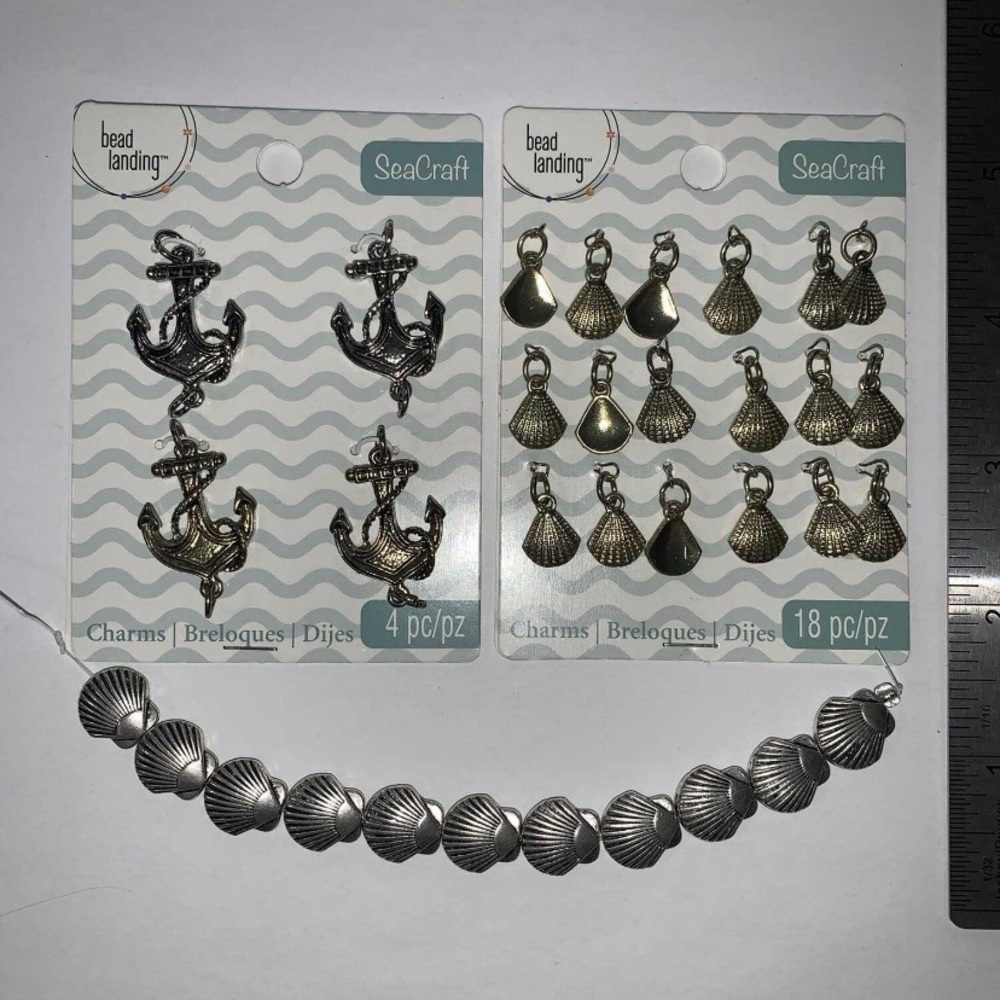 Pendant Charms Anchor Sea Shell | Nautical Ocean Jewerly Making